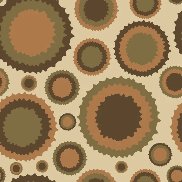 Les cercles déforment une texture vintage sans couture — Image vectorielle