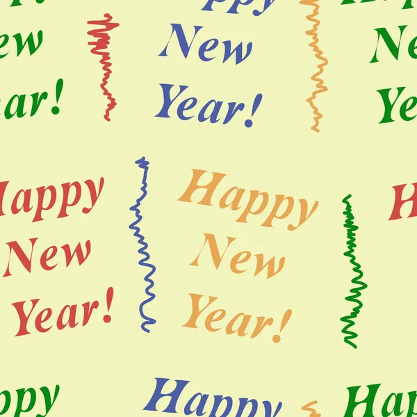 Seamless texture Happy New Year — Stock Vector