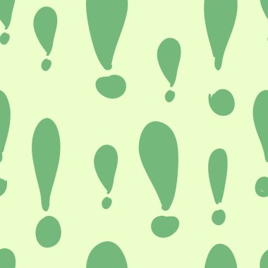 Exclamation marks green clipart