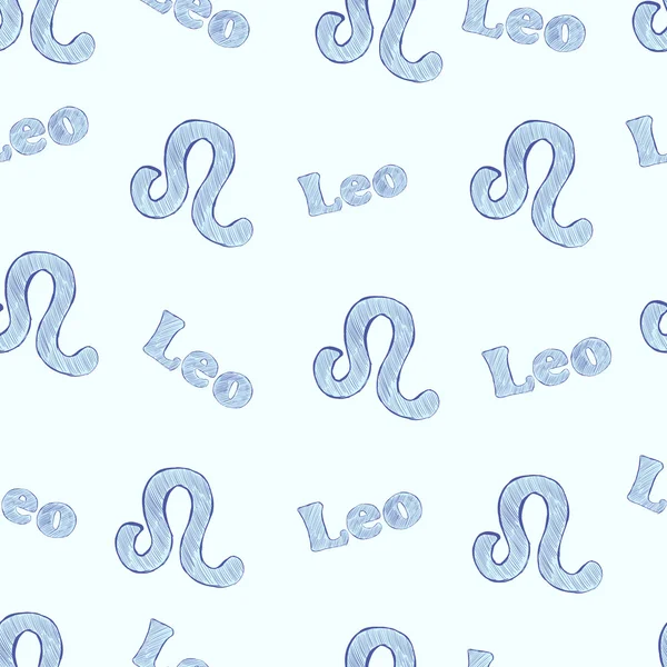 Leo sans couture — Image vectorielle