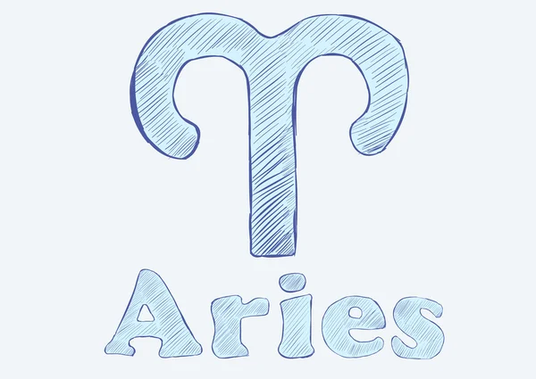 Aries Zodiac — Stockový vektor