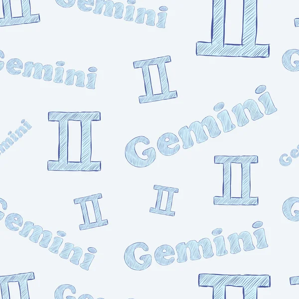 Gemini ไร้รอยต่อ — ภาพเวกเตอร์สต็อก