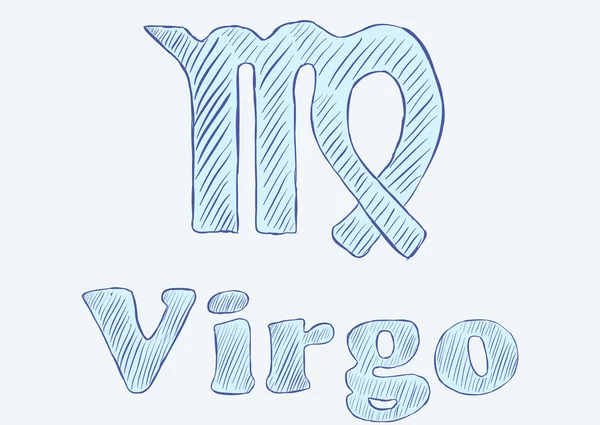 Zodíaco de Virgo — Vector de stock