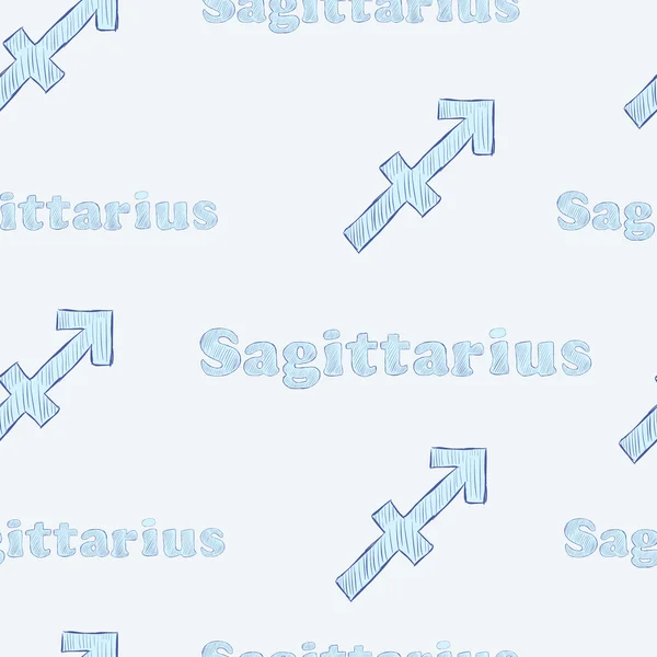 Sagittarius nahtlos — Stockvektor