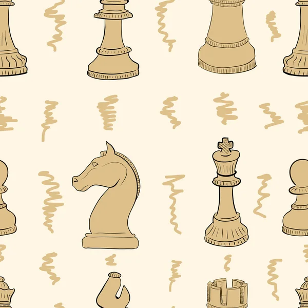 Échecs sans couture — Image vectorielle