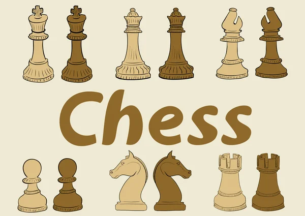 Chess clipart — Stock vektor