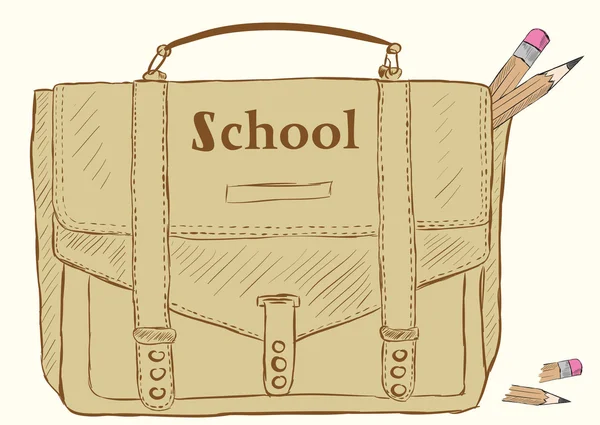 School bag — Stock Vector