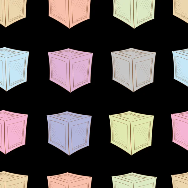 Boîtes de couleur sans couture — Image vectorielle