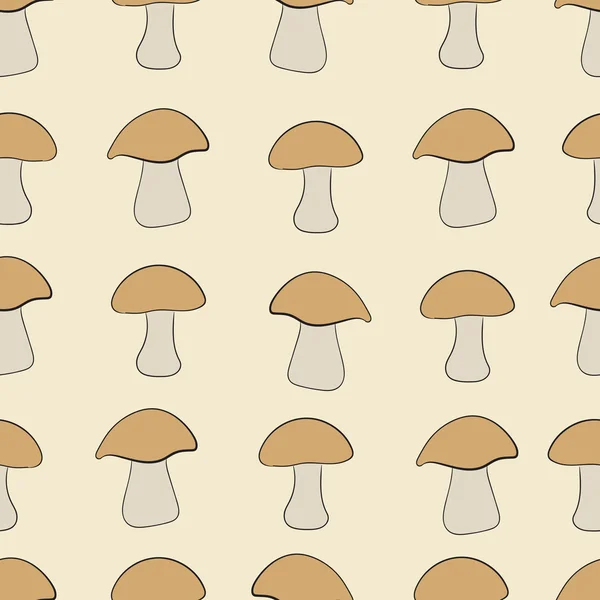 Seamless mushrooms — Stock Vector