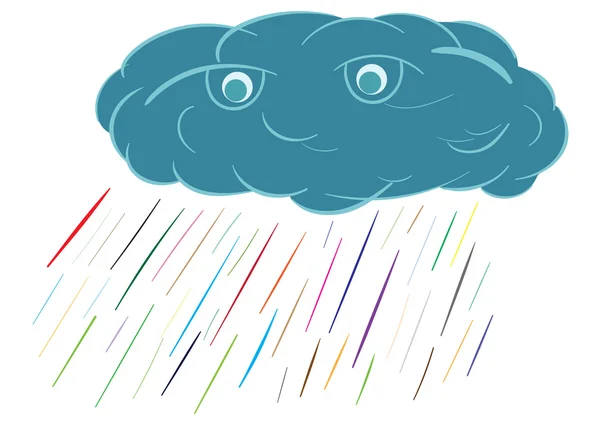 Color rain — Stock Vector