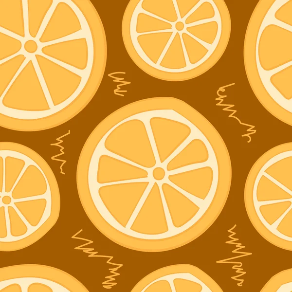 Oranges sans couture — Image vectorielle