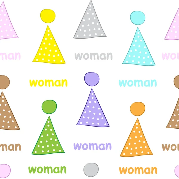 Color toilet women — Stockový vektor