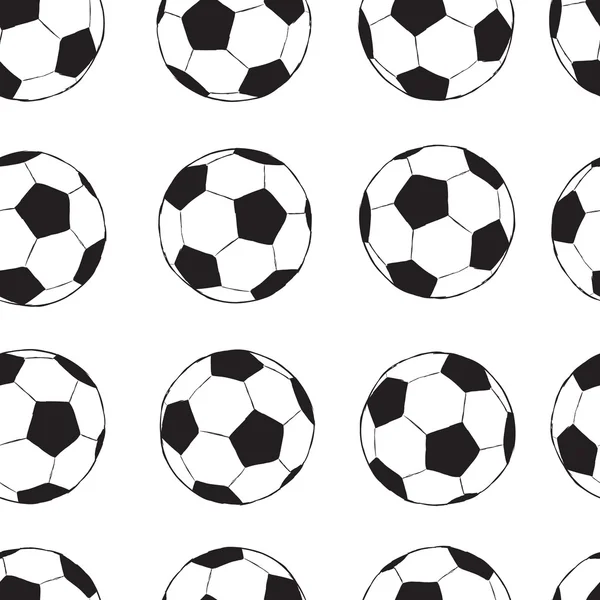 Bolas de fútbol sin costuras — Vector de stock