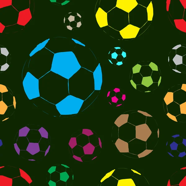 Balles de soccer planimétriques — Image vectorielle