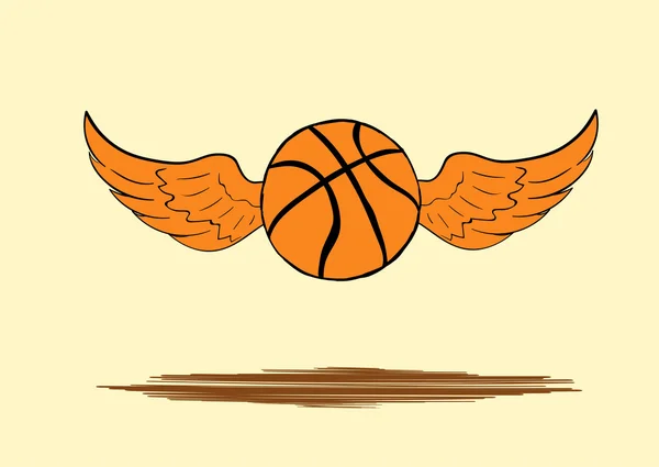 Φτερωτό μπάσκετ — Διανυσματικό Αρχείο
