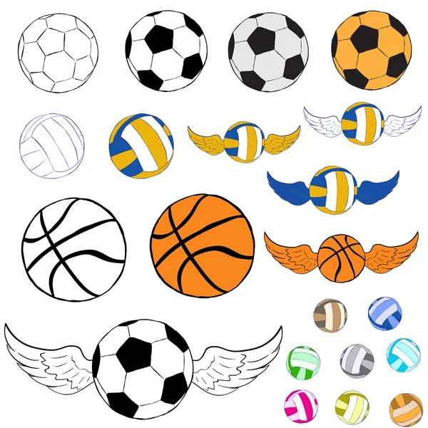 Clipart avec boules — Image vectorielle