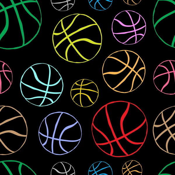 Χρώμα μπάσκετ περιγράμματα — Διανυσματικό Αρχείο
