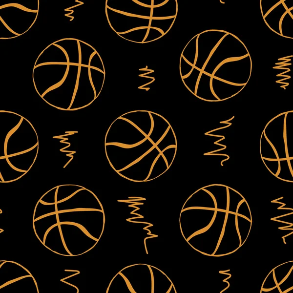 Άνευ ραφής περιγράμματα του μπάσκετ — Διανυσματικό Αρχείο