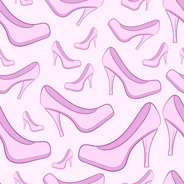 Zapatos rosados sin costuras — Archivo Imágenes Vectoriales
