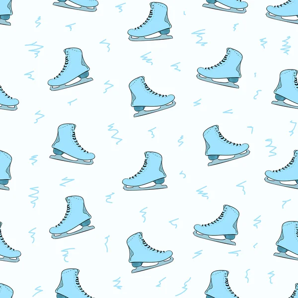 Patines azules sin costuras — Vector de stock