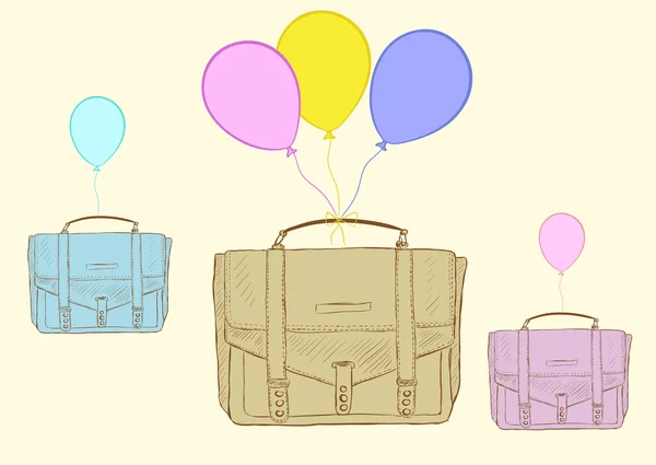 Bolsa en globos — Archivo Imágenes Vectoriales