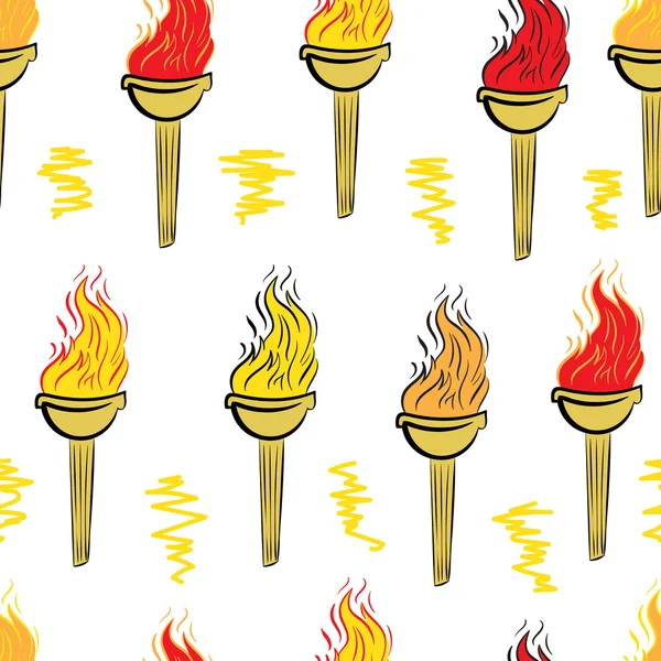 Torche de couleur sans couture — Image vectorielle