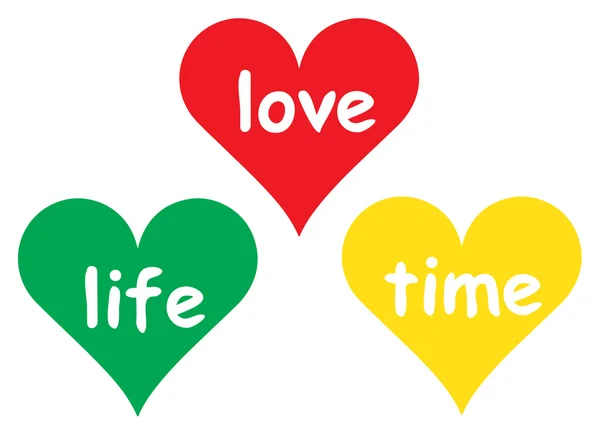 Temps de vie amour — Image vectorielle