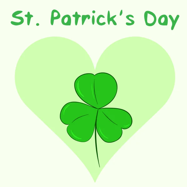 St. Patricks Day en hart — Stockvector