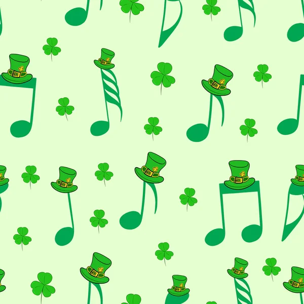 Notes sans couture de Saint Patrick — Image vectorielle