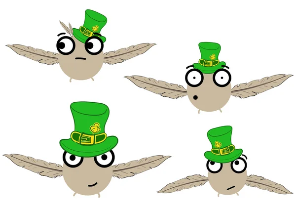 Birdies pour un St Patricks Day — Image vectorielle