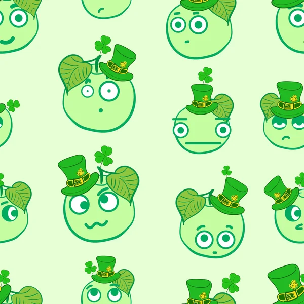 Pommes sans couture d'une St. Patricks Day — Image vectorielle