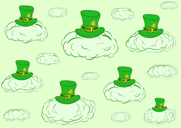 Ciel vert de Saint Patrick — Image vectorielle