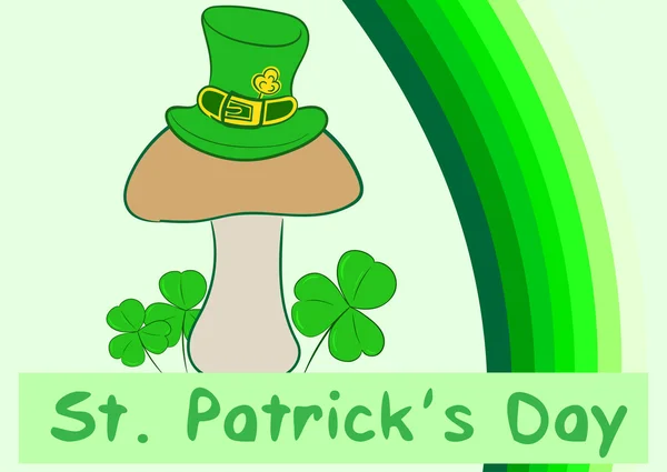 Pilz eines St. Patricks-Tages — Stockvektor