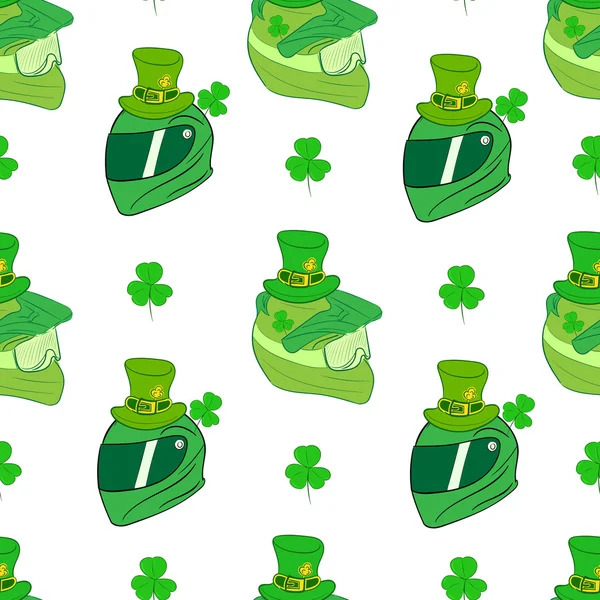 Chapeaux sans couture St. Patricks — Image vectorielle