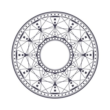 Dekoratif yuvarlak çerçeve çiçek süsleme ile tasarımı için. Bir şablon baskı kartpostallar, davetiyeler, kitaplar, tekstil, gravür, ahşap mobilyalar, sıcak dövme. Vektör.