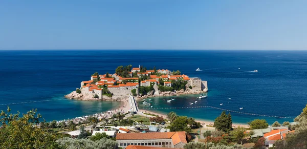 Island Sveti Stefan. vista alta — Foto de Stock