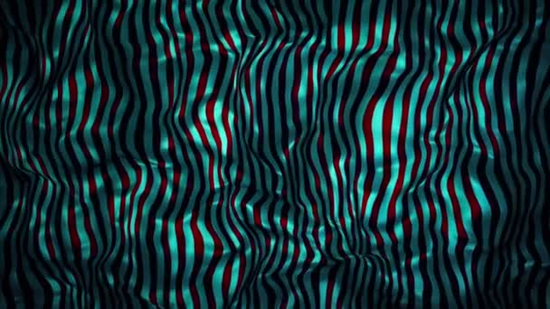 Zwevende oppervlak in blauw met rode strepen — Stockvideo