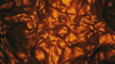 Yüzeyi koyu turuncu içinde yüzen