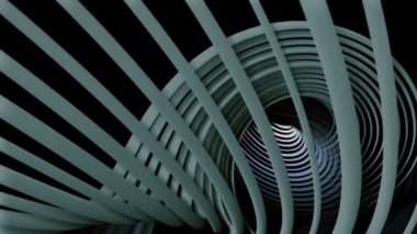 Siyah, beyaz ve gri renklerde spiraller döndürme