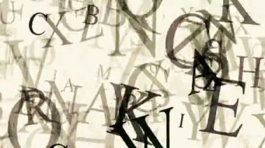 Uçan beyaz üzerine siyah harflerle