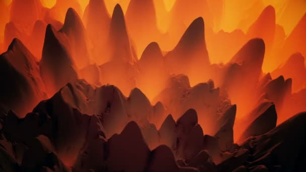 Surface abstraite tournante en orange foncé 