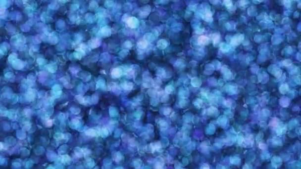 Particules clignotantes de couleur bleue 