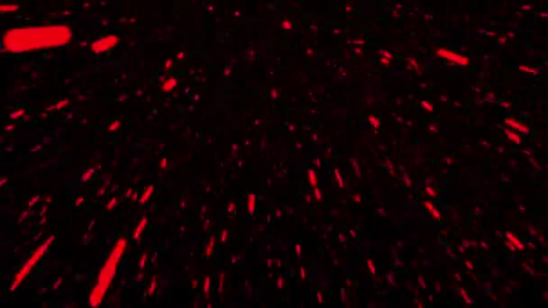 Pièces volantes en rouge sur noir 