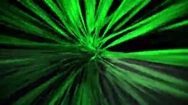 Yeşil renk soyut tünelde