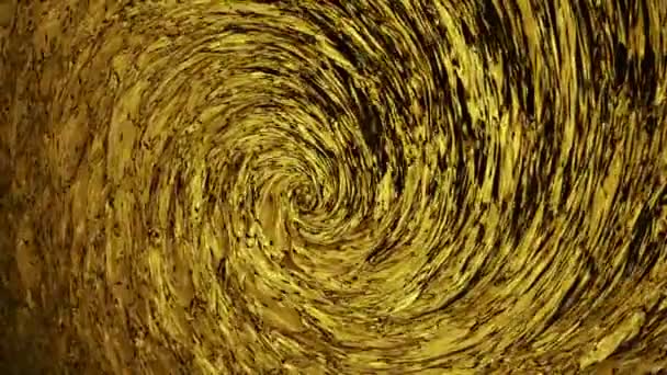 Fondo de flujo abstracto en amarillo — Vídeos de Stock