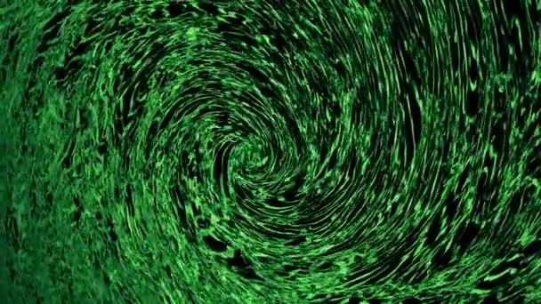 Fondo de flujo abstracto en color verde — Vídeo de stock