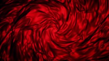 Kırmızı renk akışı sarmal içinde soyut kitle 