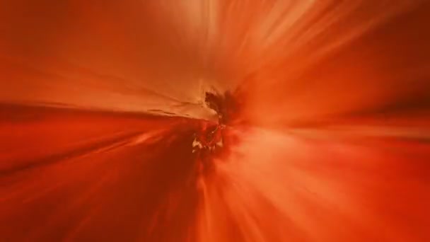 Tunnel abstrait en couleur orange — Video