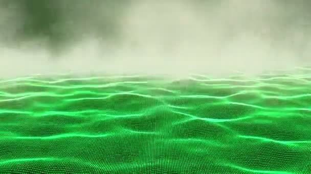 Abstracte achtergrond in groene kleur — Stockvideo