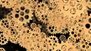 Siyah altın vites döndürme